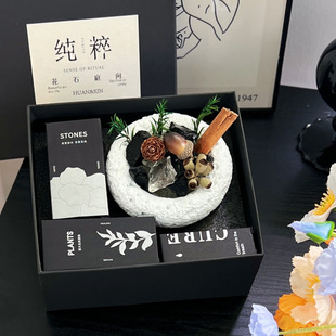 火扩香石精油卧室内持久香氛摆件送女生高级感生日伴手礼物水泥