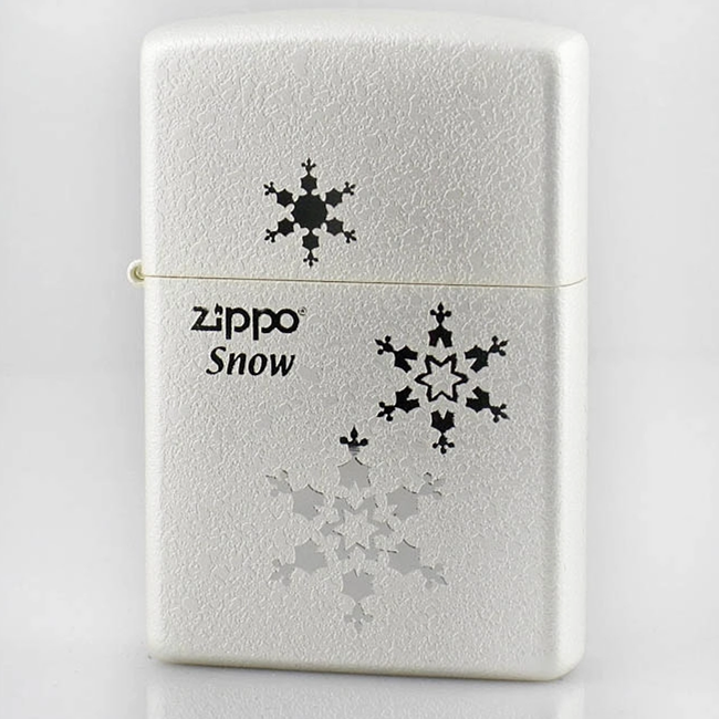 zippo打火机美国原装正品 镀银经典三朵雪花纯洁爱情 限量