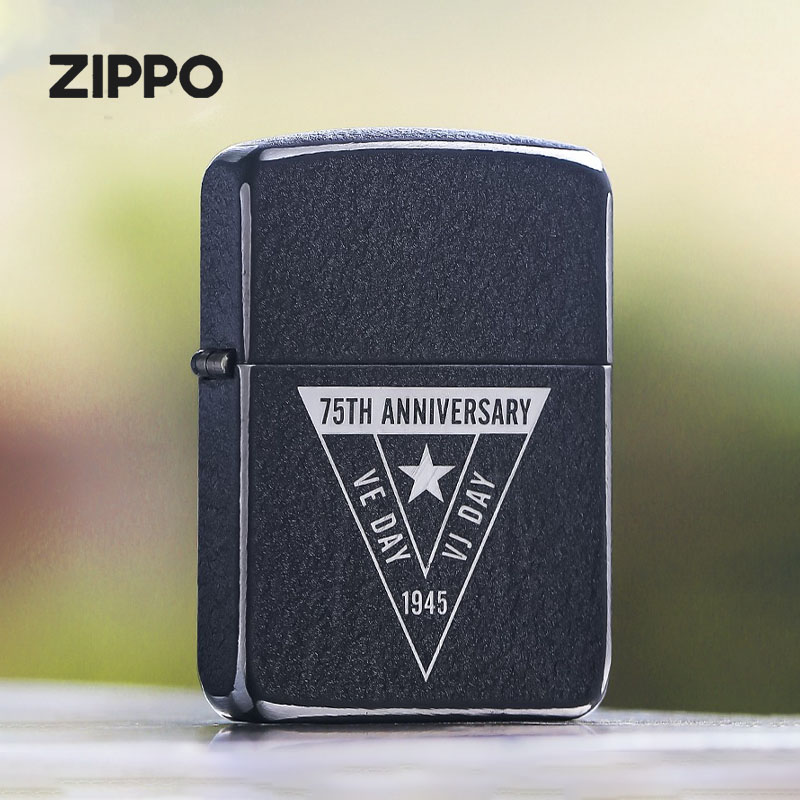 zippo75周年纯钢送礼防风煤油