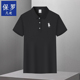 新款 弹力透气珠地棉短袖 男士 翻领商务休闲polo衫 短袖 保罗凡迹夏季