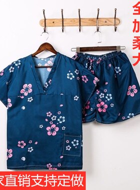 一次性浴服汗蒸服男桑拿服大码按摩服纯棉spa足疗服洗浴情侣套装