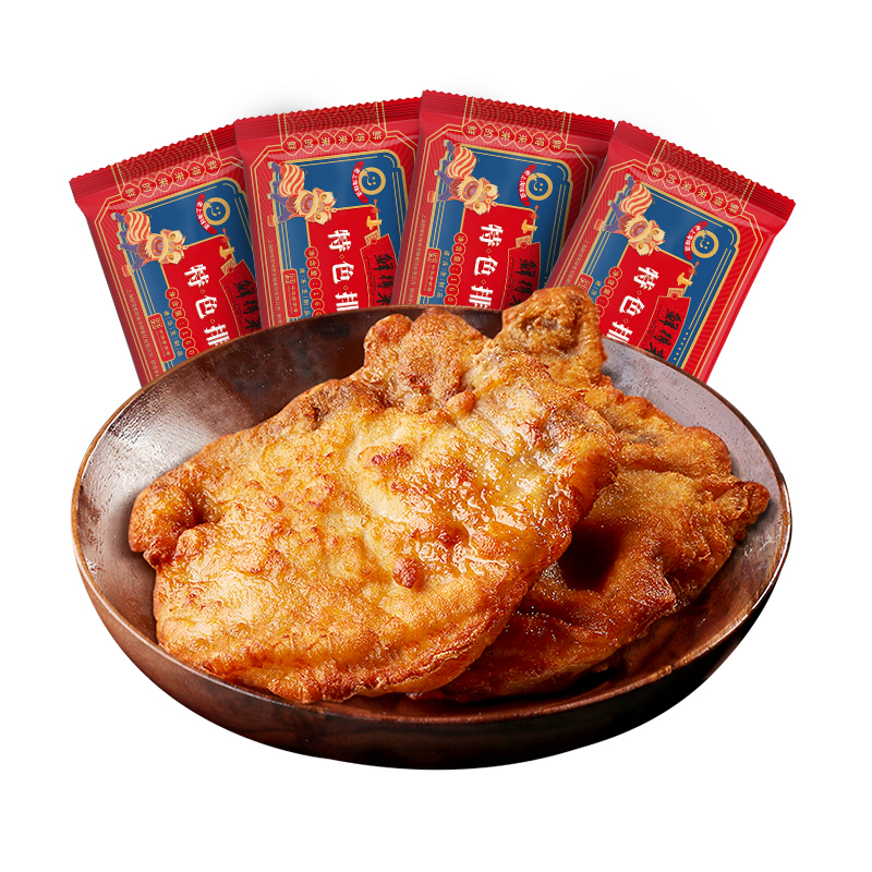 上海鲜得来排骨冷冻片装油炸