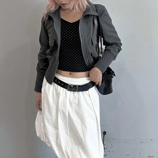 Collar 秋冬口袋收腰立领夹克 Stand Cinched Jacket Pocket