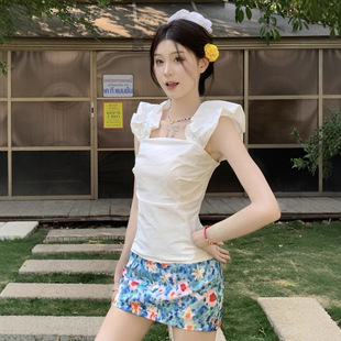 French Off Shoulder 法式 Sleeve T恤 Bubble Tee 一字肩泡泡袖