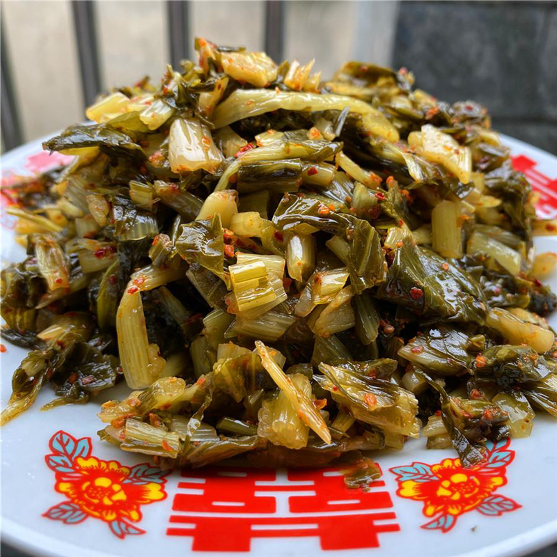 安徽安庆太湖县老坛腌制高杆白菜下饭菜开胃菜咸菜滚豆腐腌菜特产