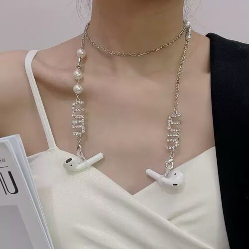 蓝牙无线耳机防丢链女挂脖式