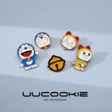 Милая японская мультяшная брошь, детский свитер, пиджак классического кроя, пальто, Дораэмон