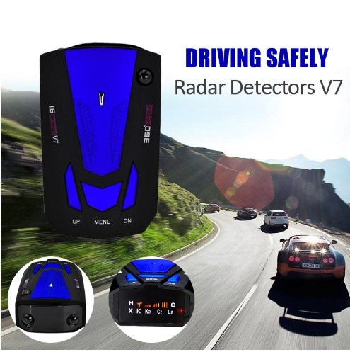 2024 New V7 Car Radar Detector 360 Degree 16 Band Scanning