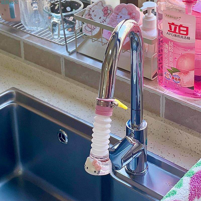卡通猫可爱水龙头防溅水嘴自来水延伸过滤器儿童卫生间洗手台家用
