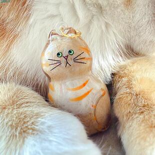 猫毛收纳挂件胶囊扭蛋挂饰纪念品2025新款包包配饰钥匙扣小玩偶