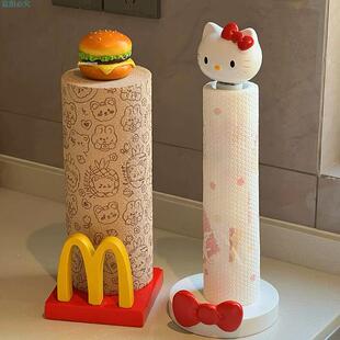 【厨房好物】可爱卡通猫立式卷纸巾架浴室卫生间专用免打孔创意