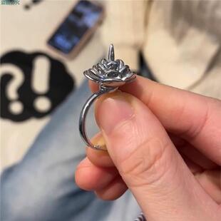 带刺的玫瑰防身戒指女生随身合法武器拆指间刃防狼隐形刀快递神器