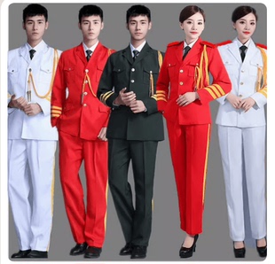 军乐队套装打鼓演出服锣鼓队管弦乐队文工团民间红白喜事表演男女