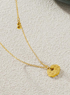 传承经典葫芦如意福字锁项链钛钢个性平安锁锁骨链生日礼物女