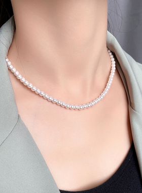 复古珍珠项链女潮新款高级设计感