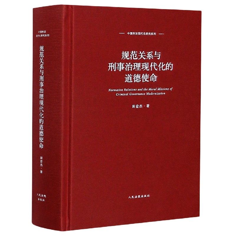 2020新书 规范关系与刑事治理现代化的道德使命 田宏杰著 中国刑法