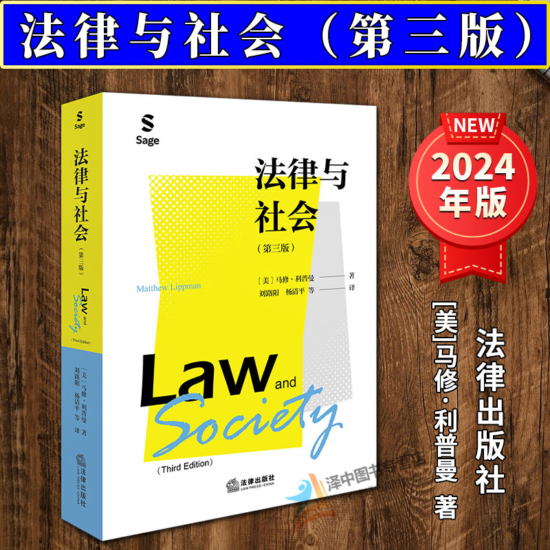 正版2025新书 法律与社会 第三版 马修·利普曼 法律出版社9787519795986