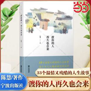 渡你的人再久也会来 陈慧著 许多人心中都有一个小镇 生活表层下的人生 33个温情又残酷的故事 也是33种细碎而庸常的人生 正版书籍