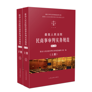 最高人民法院审判实务规范丛书 上下册 根据中华人民共和国民法典修订 第三版 最高人民法院民商事审判实务规范