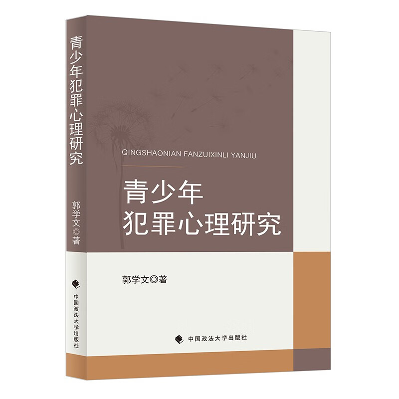 正版2023新书青少年犯罪心理研究郭学文青少年犯罪预防改造矫正罪犯未成年人保护中国政法大学出版社9787576411089