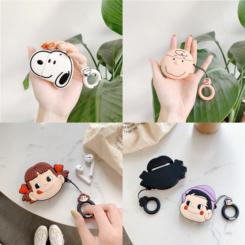 不二家奶糖妹airpods保护套airpods2代无线蓝牙耳机套iphone苹果Airpods二代充电盒保护套软壳硅胶查理史努比|ruв категории Цифровые аксессуары, MP3/Mp4 аксессуары, наушники - от Buy2taobao.com для оказания профессиональной услуги покупки агента Taobao