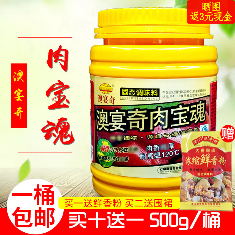 澳宴奇肉宝魂卤味增香增鲜粉肉香王肉味鲜调味料固态调料500g