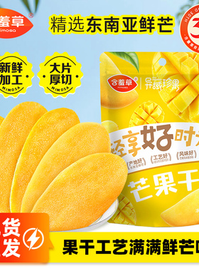 含羞草异域珍果芒果干100g小袋装休闲零食蜜饯果脯水果干网红小吃