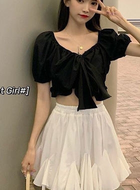 黑色半身短裙女百搭显瘦2025夏季