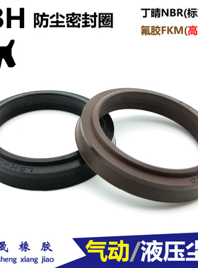 油/气缸防尘密封圈氟胶尘封LBH 11.2 12 12.5 14 15 16 18 20 22