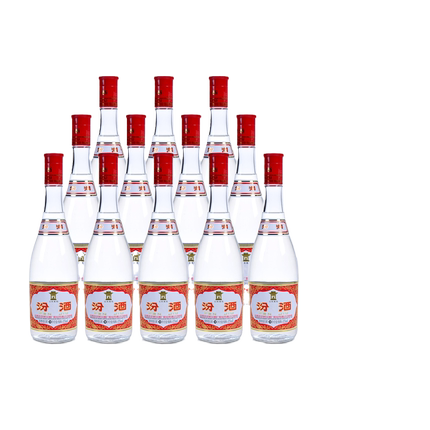汾酒42度红盖汾玻瓶汾酒475ml*12瓶套装山西杏花村清香型粮食白酒