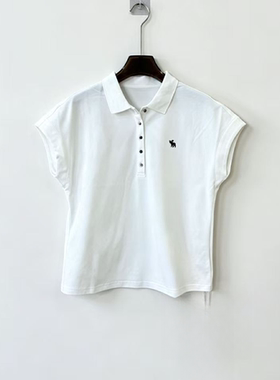 高端定制面料手工刺绣翻领短袖POLO衫L93