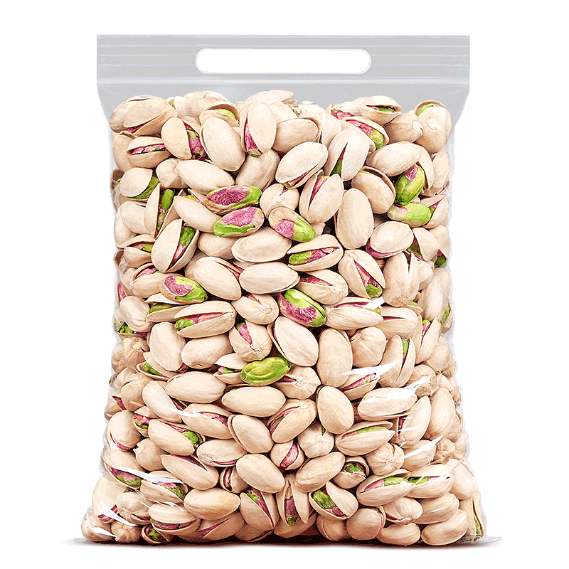 原色开心果500g特大颗粒盐焗整箱