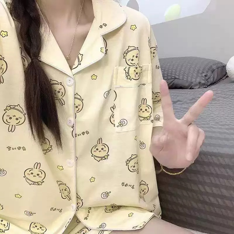 chiikawa小八萨乌奇吉伊冰丝睡衣女夏