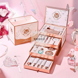 欧倩雅花香蝶舞高定美妆护肤22件套彩妆套装化妆品口红礼物情人节