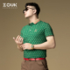 夏季 ZOUK欧货潮牌男装 2024新款 男t恤刺绣字母满花短袖 高端polo衫