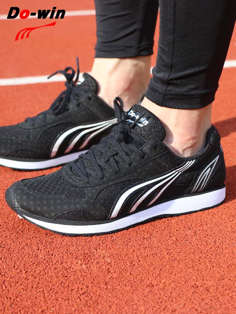 Duowei exam special shoes Ultra-light running shoes for men professional sports students training shoes black track and field running shoes for women