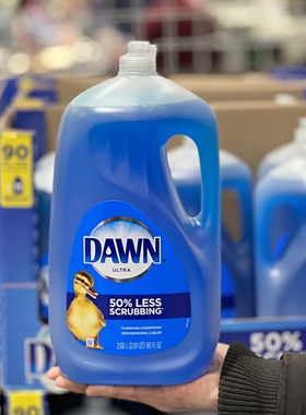 上海costco美国DAWN浓缩洗碗液家用厨房强效去油污洗洁精2.66L