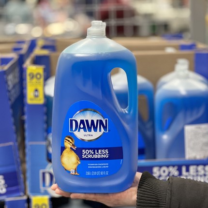 上海costco美国DAWN浓缩洗碗液家用厨房强效去油污洗洁精2.66L