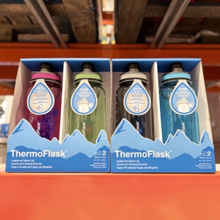 Thermoflask水杯便携运动健身成人随手杯塑料直饮杯子950ml2个装