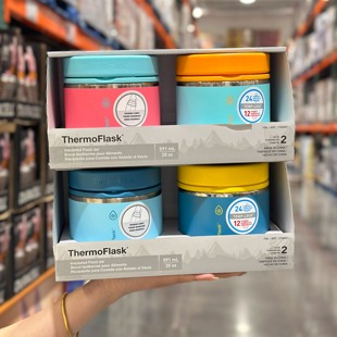 Thermoflask不锈钢保温罐食物收纳盒饭盒便当装汤冬季保温罐小型