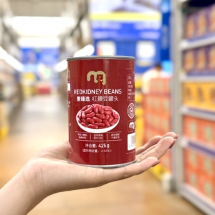 麦德龙代购麦臻选红腰豆罐头425g即食红豆家用煮粥食材沙拉配菜
