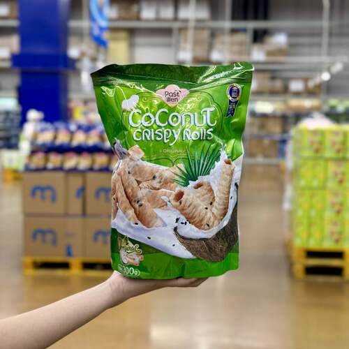 麦德龙代购PASTILLEN原味椰子脆卷300g蛋卷饼干休闲小零食小吃