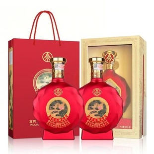 宜宾总厂产 百鸟朝凤鸳鸯52度浓香型白酒500ml*6瓶礼盒装婚宴喜酒