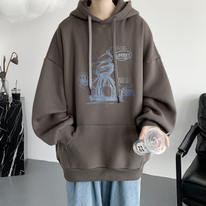 LM045主推：大链接。（圆领）连帽卫衣男 夏季短袖类目大改款图片