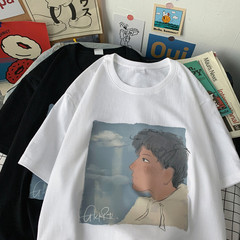 Men's short sleeves with Hong Kong style in spring and summer of 2021