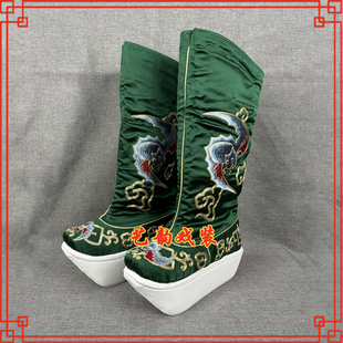戏曲戏剧京剧舞台演出鞋靴钟馗靴精品北京三义斋纸底钟馗高靴