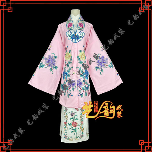 青岛仿真丝仿手绣女披戏曲戏服