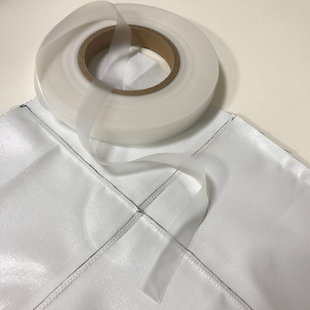 防水PU热压胶条户外帐篷雨衣修补哑光黑白色热熔贴合压胶密封胶带