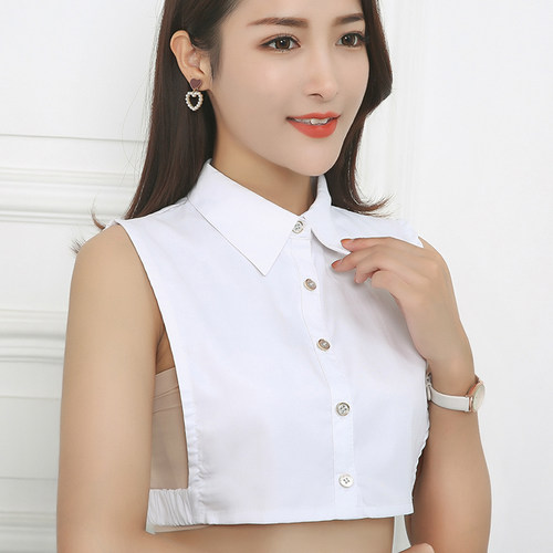 芮汀纯色加大假领经典百搭假领子