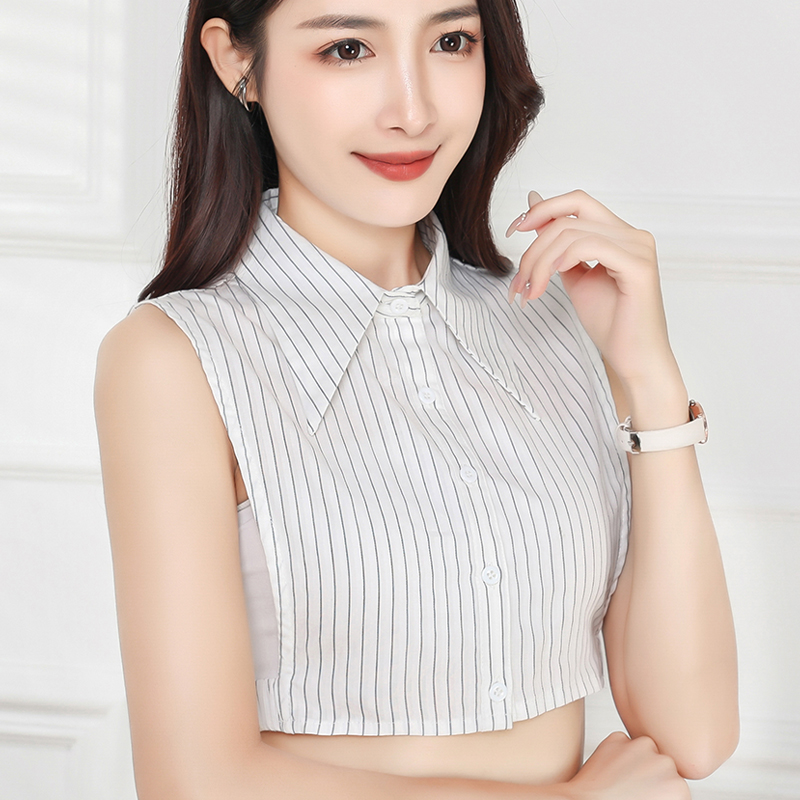 韩版装饰大尖领假领女款衬衣领